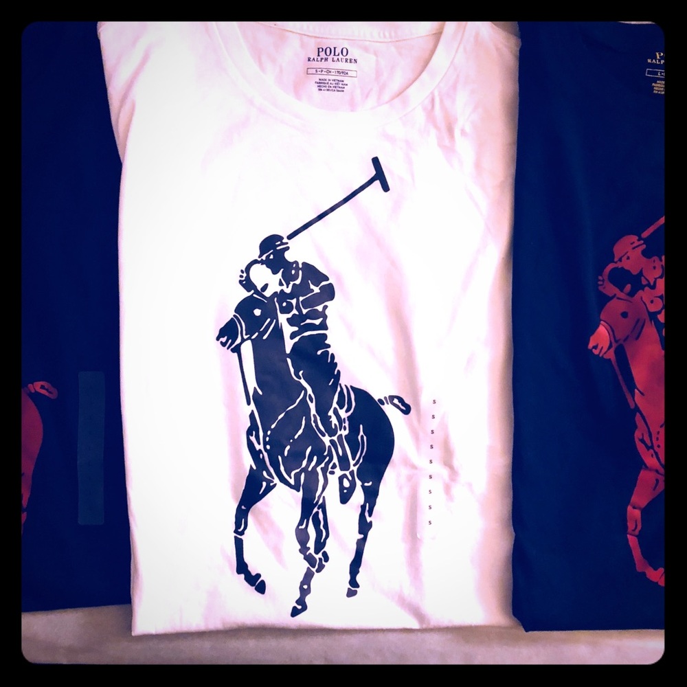 Red white and blue Polo T-Shirts
